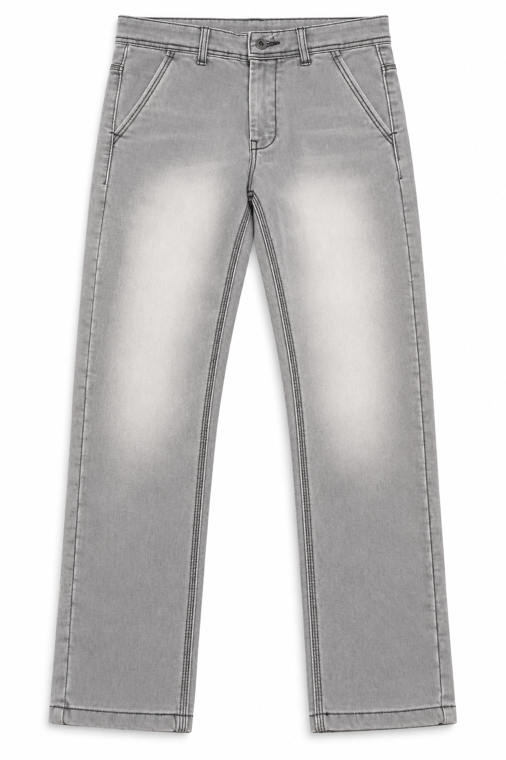 Light Gray Faded Denim Jeans