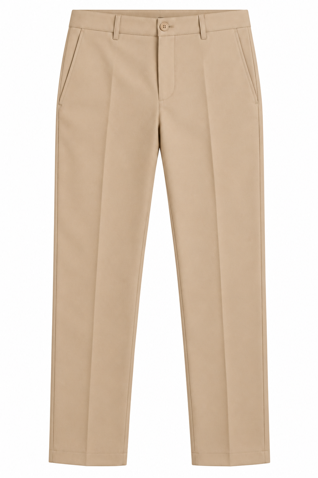 Beige Tailored Dress Trousers