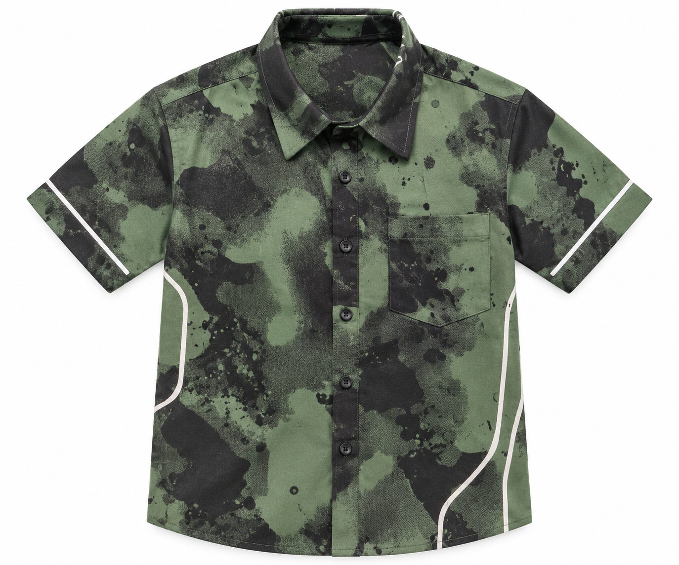 Camo Splatter Button Up Shirt