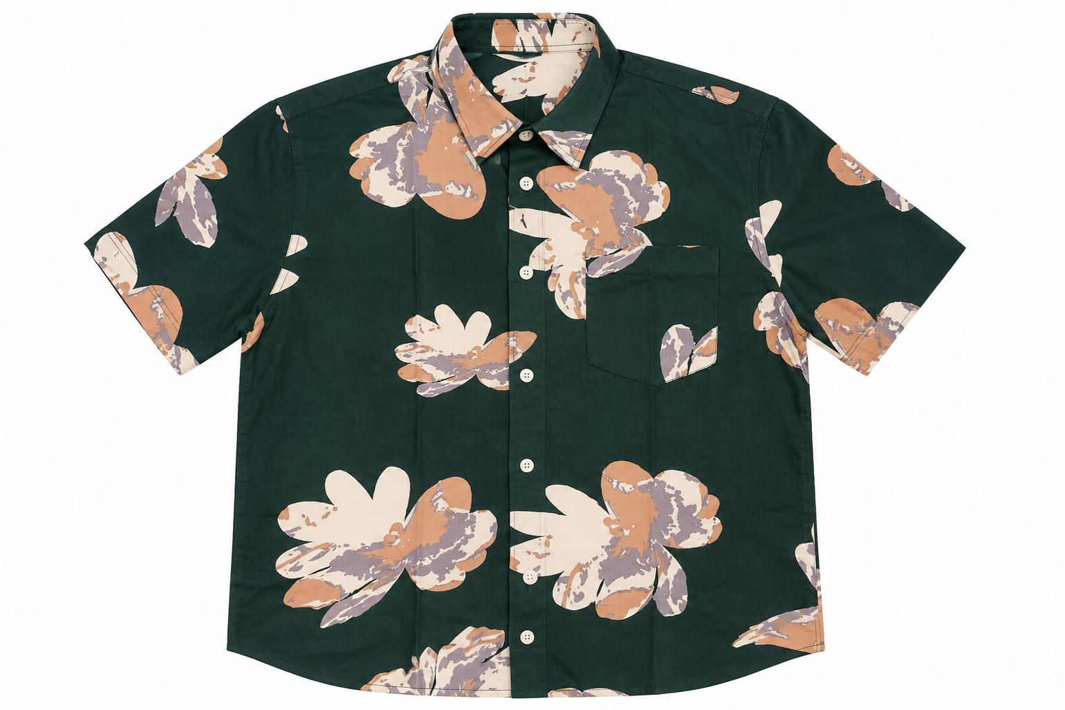 Emerald Floral Print Shirt